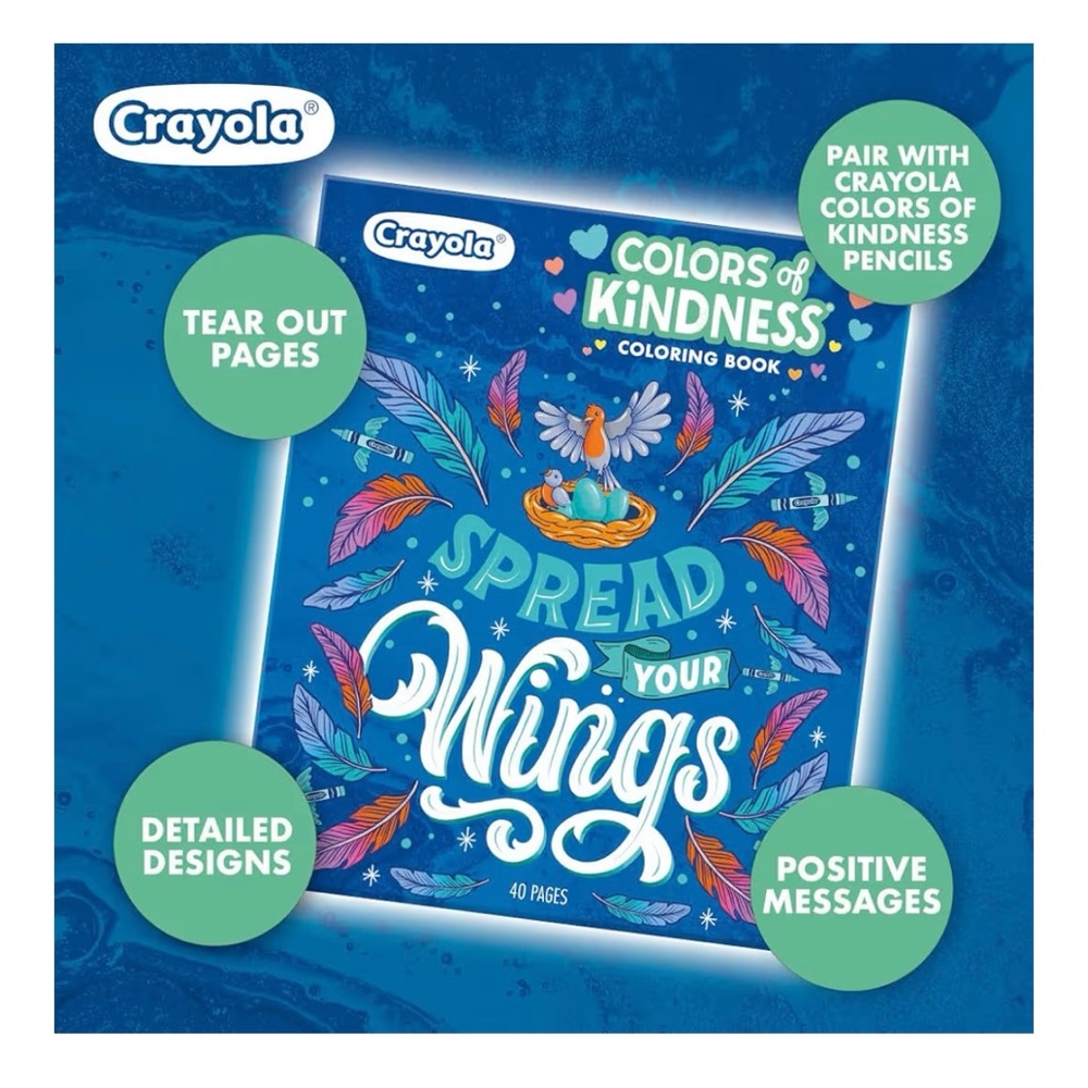 🎉3 / $9 DEAL
Crayola Colors of Kindness Coloring Book for young adults / adults - Picture 3 of 8